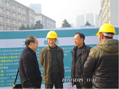 朱康院長稱贊特高壓實訓線段工程搞得好