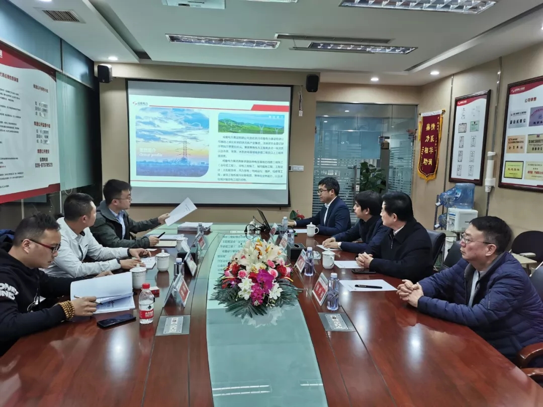 【動態】南昌蘇寧置業有限公司考察團一行蒞臨成蜀電力集團有限公司交流考察