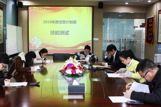 公司組織2016年度經營計劃部門能力測試