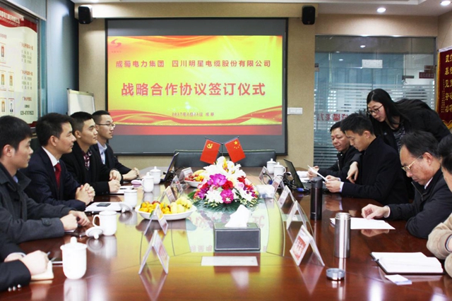 明星電纜公司與我司簽訂戰略合作協議