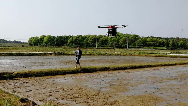 中機航飛無人機實現水稻直播