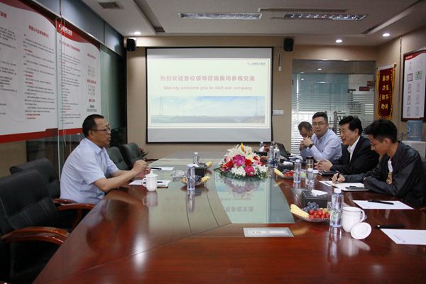 京能寧夏喊叫水110kV項目總指揮李軍來公司考察交流