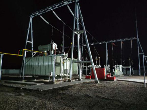 華潤新能源膠州風電場工程一期220kV升壓站土建、電氣設備安裝工程倒送電成功