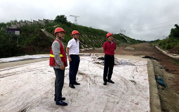 陳云總經理視察川南城際鐵路500kV線路遷改工程
