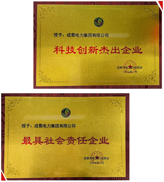 集團榮獲成都市電力行業商會兩項榮譽